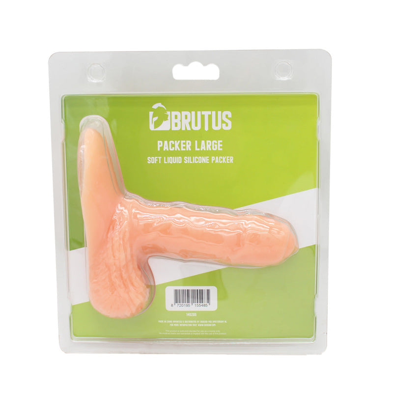 Brutus - Packing Penis - Slappe Penis - FtM Drag - Lichte Huidskleur - Siliconen - Twee Maten
