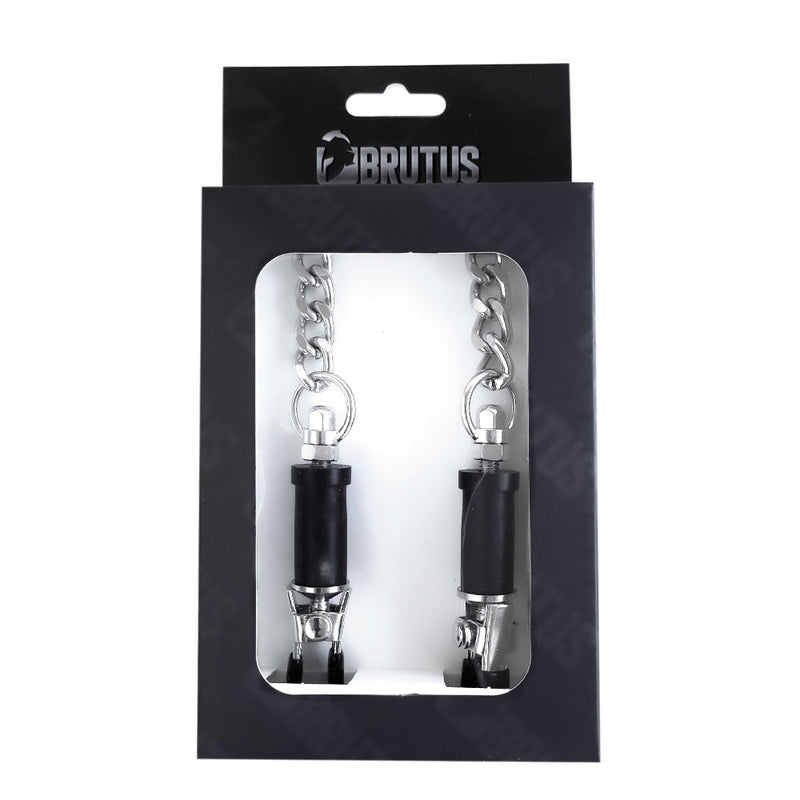 Brutus - Tepelklemmen - Met Ketting - BARREL Turn-On Nipple Clamps