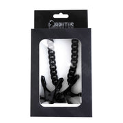 Brutus - Tepelklemmen - Verstelbare Tepelklemmen met Ketting - BITE Heavy Nipple Clamps Black