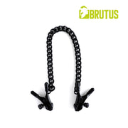 Brutus - Tepelklemmen - Verstelbare Tepelklemmen met Ketting - BITE Heavy Nipple Clamps Black