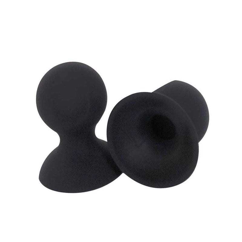 Brutus - Tepelzuigers - Zwarte Siliconen Tepelzuigers - Nip Pull - Nipple Suckers - Verkrijgbaar in 2 Maten