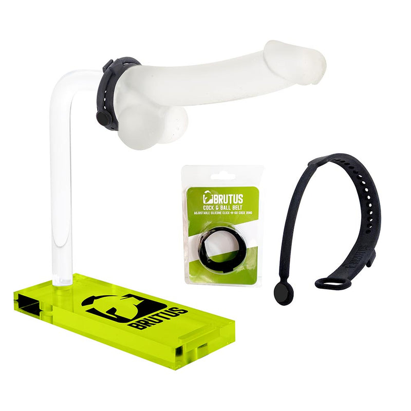 Brutus - Verstelbare Siliconen Cockring - Click-N-Go Adjustable Silicone Cockring