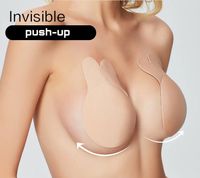 Bunny Plak BH - Strapless Lift Effect - Zelfklevende Borst Lift Beha - Onzichtbaar & Herbruikbaar - Zwart & Huidskleur - 2 paar - maat S/M-Erotiekvoordeel.nl