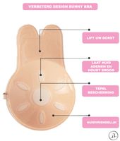 Bunny Plak BH met Clip |Strapless Push-up Effect | Zelfklevende Borst Lift | Onzichtbaar & Herbruikbaar| Cup C D E-Erotiekvoordeel.nl