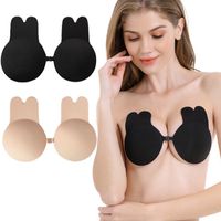 Bunny Plak BH met Clip |Strapless Push-up Effect | Zelfklevende Borst Lift | Onzichtbaar & Herbruikbaar| Cup C D E-Erotiekvoordeel.nl