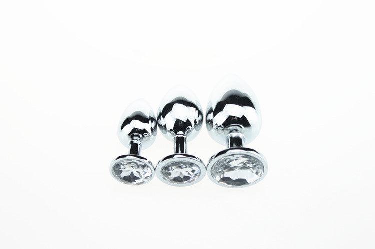Kiotos - Buttplug Aluminium Met Transparant Kristal
