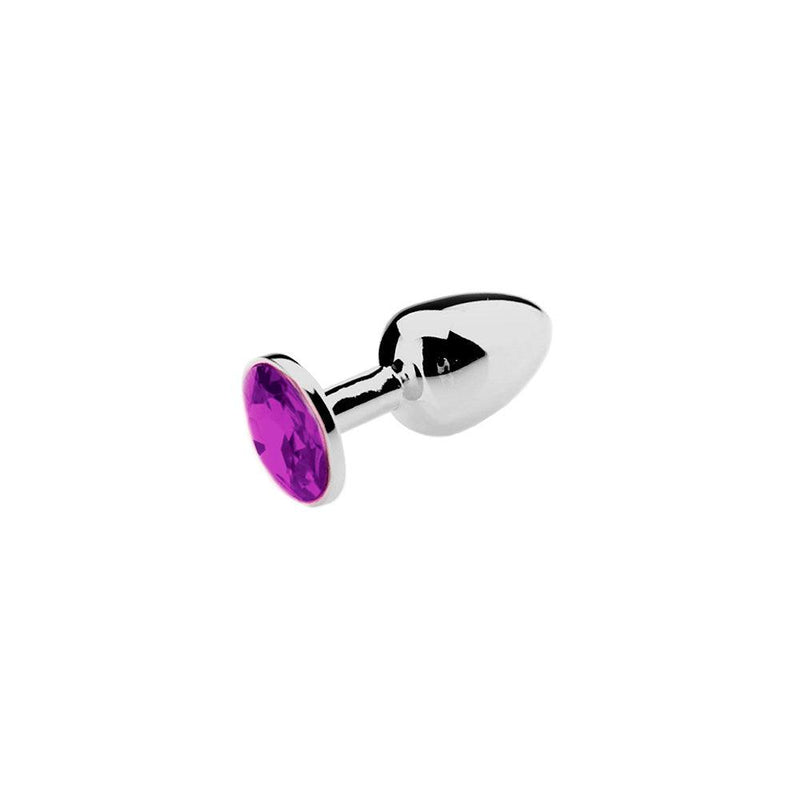 Kiotos - Buttplug Aluminium - Lichtgewicht - Paarse Siersteen
