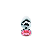 Kiotos - Buttplug Aluminium - Met Roze Kristal