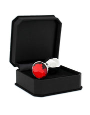 Rimba - Buttplug Klein Met Rood Kristal 3 x 7.3 cm