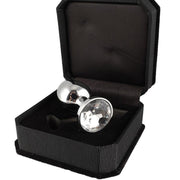 Rimba - Buttplug Klein Met Wit Kristal 3 x 7.3 cm
