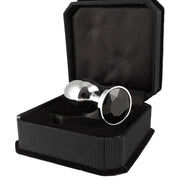 Rimba - Buttplug Klein Met Zwart Kristal 3 x 7.3 cm