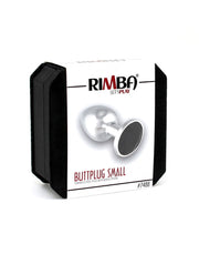 Rimba - Buttplug Klein Met Zwart Kristal 3 x 7.3 cm