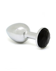 Rimba - Buttplug Klein Met Zwart Kristal 3 x 7.3 cm