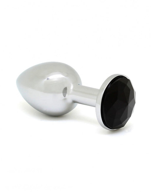 Rimba - Buttplug Klein Met Zwart Kristal 3 x 7.3 cm