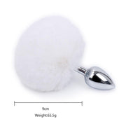Buttplug Konijnenstaartje - Wit