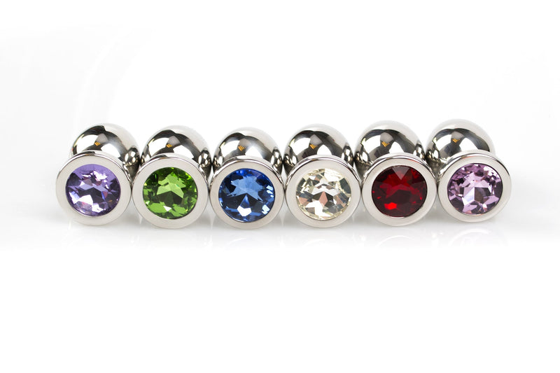Kiotos - Buttplug RVS Met Transparant Kristal - Large