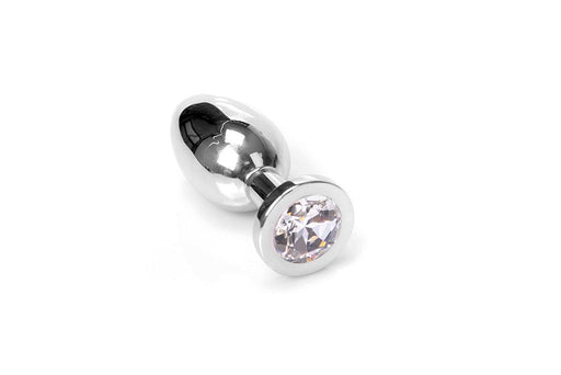 Kiotos - Buttplug RVS Met Transparant Kristal - Medium