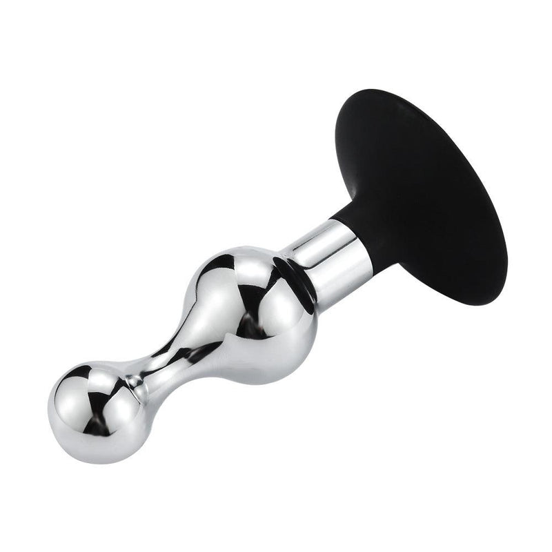 Buttplug Aluminium In zandloper-vorm Met Zuignap