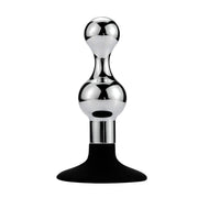Buttplug Aluminium In zandloper-vorm Met Zuignap