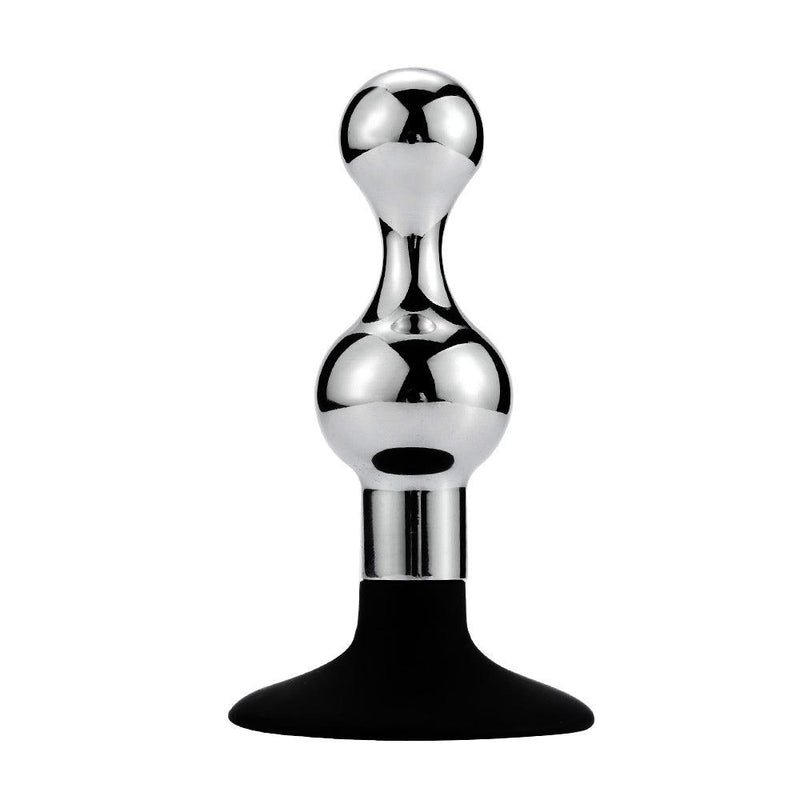 Buttplug Aluminium In zandloper-vorm Met Zuignap