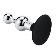 Buttplug Aluminium In zandloper-vorm Met Zuignap