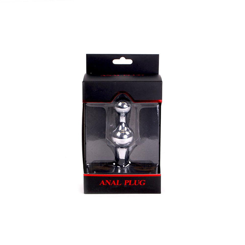 Buttplug Aluminium In zandloper-vorm Met Zuignap