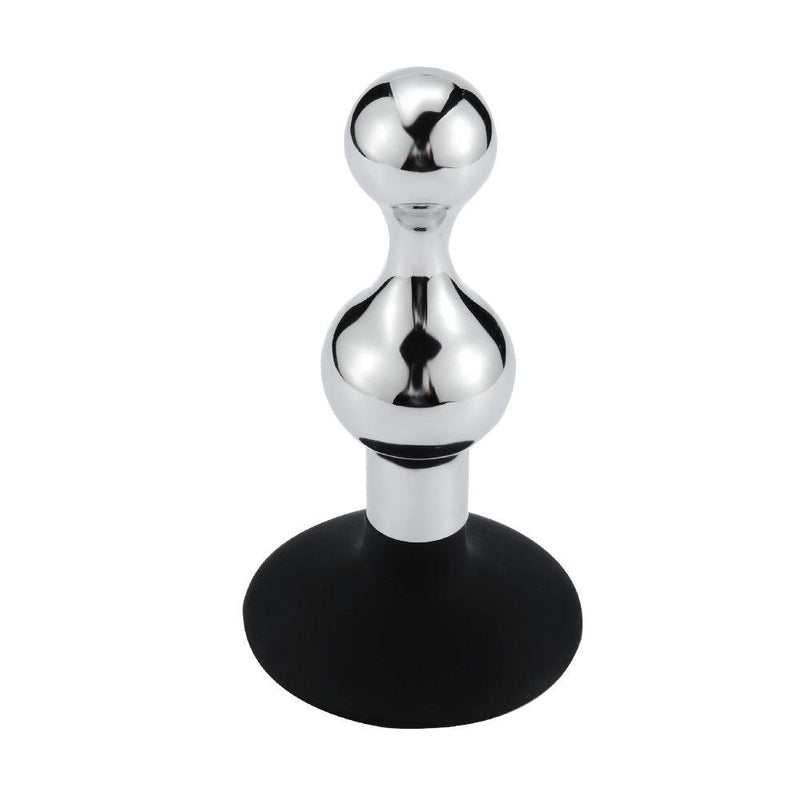 Buttplug Aluminium In zandloper-vorm Met Zuignap