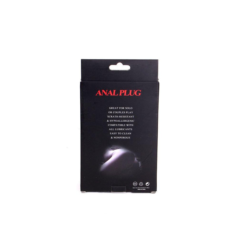 Buttplug Aluminium Met bal En ribbels En Zuignap