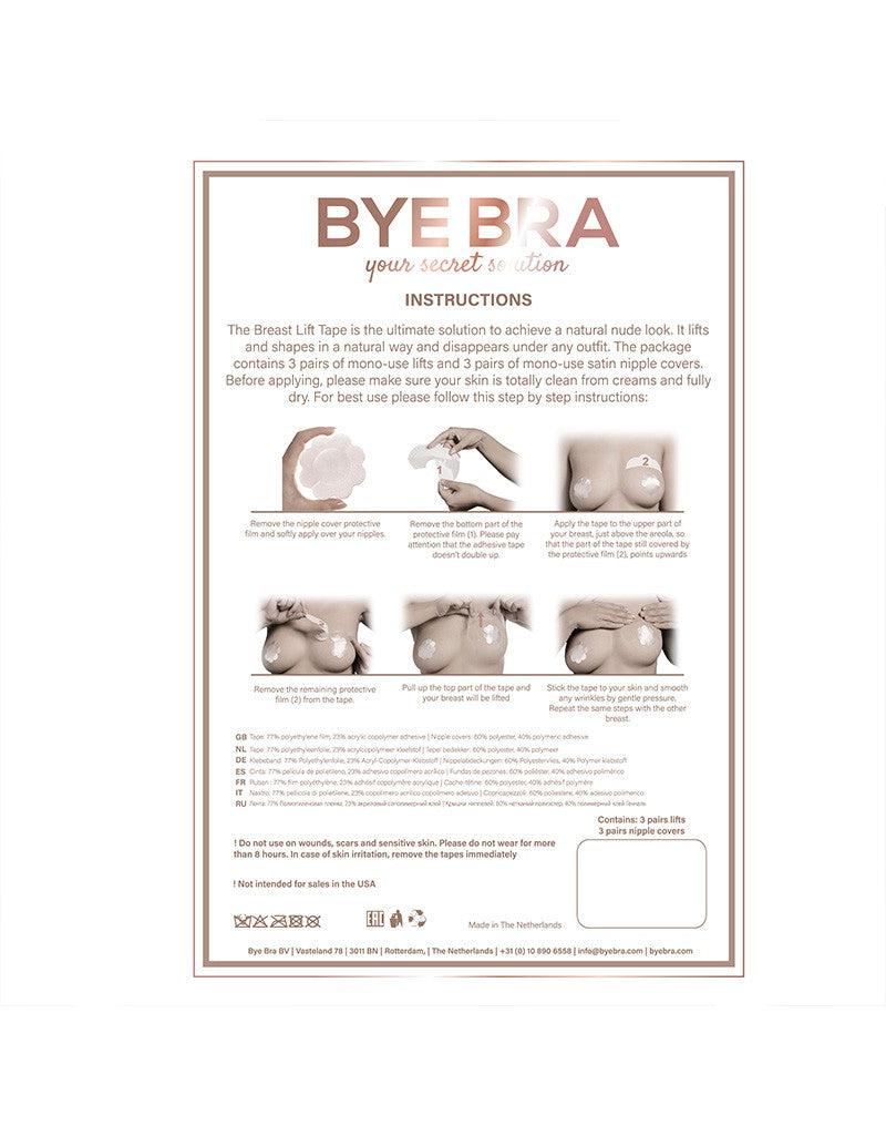 Bye Bra - Boob Tape Pads - Om Onzichtbaar Je Borsten Te Liften - Cup A-C