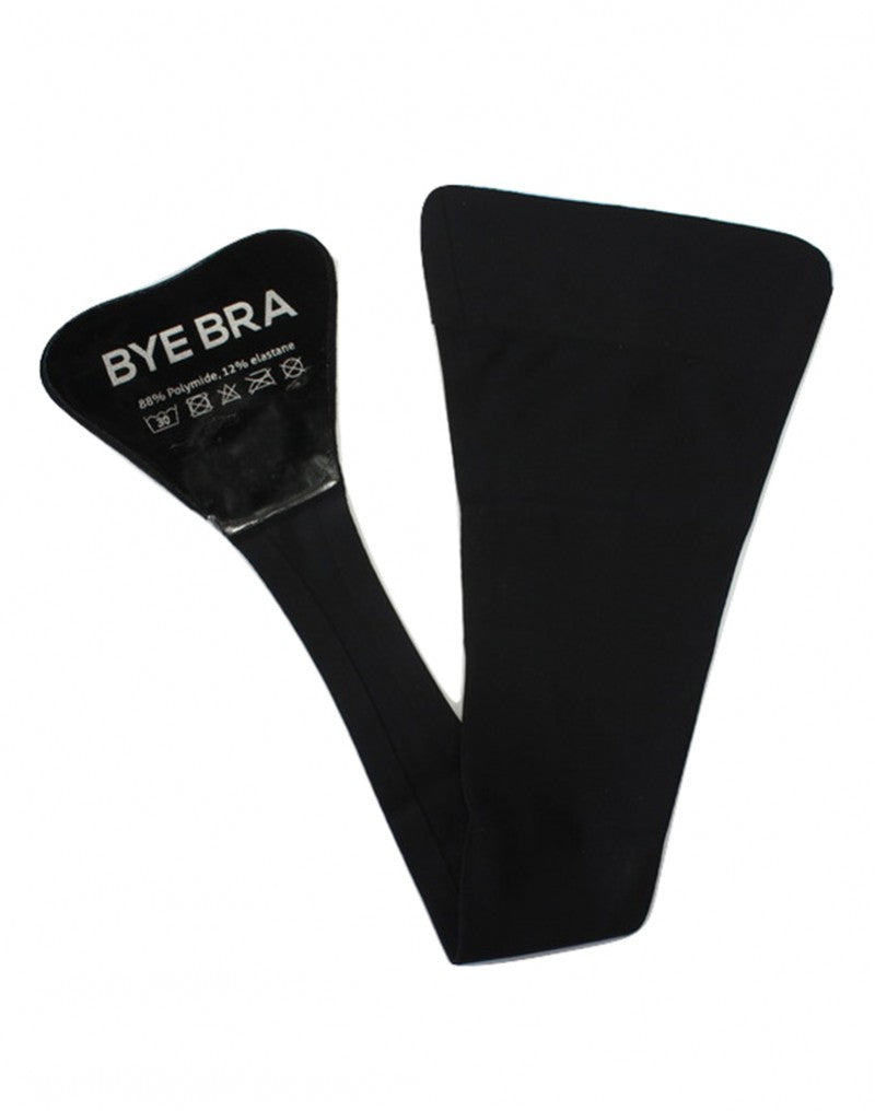 Bye Bra - Onzichtbare Plak String - Zwart