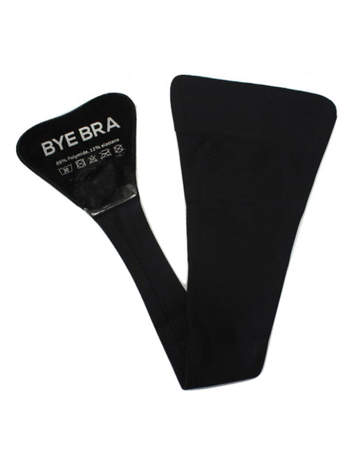 Bye Bra - Onzichtbare Plak String - Zwart