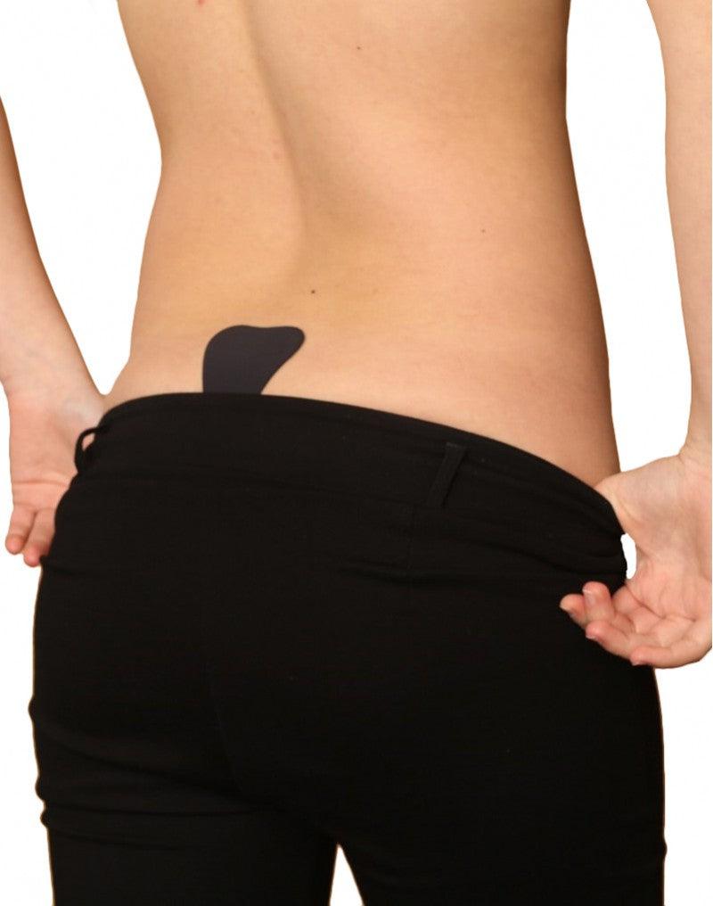 Bye Bra - Onzichtbare Plak String - Zwart