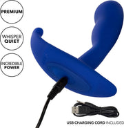 Calexotics - Admiral Advanced Curved Probe - Vibrerende Buttplug - Blauw
