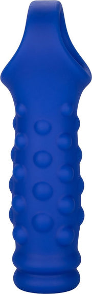 Calexotics - Admiral Geribbelde Penis Sleeve - Liquid Siliconen - Blauw