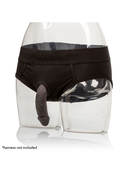 Calexotics - Siliconen Packing Penis - Slappe Penis - FtM Drag - 12,75 cm - chocolate/donkerbruin