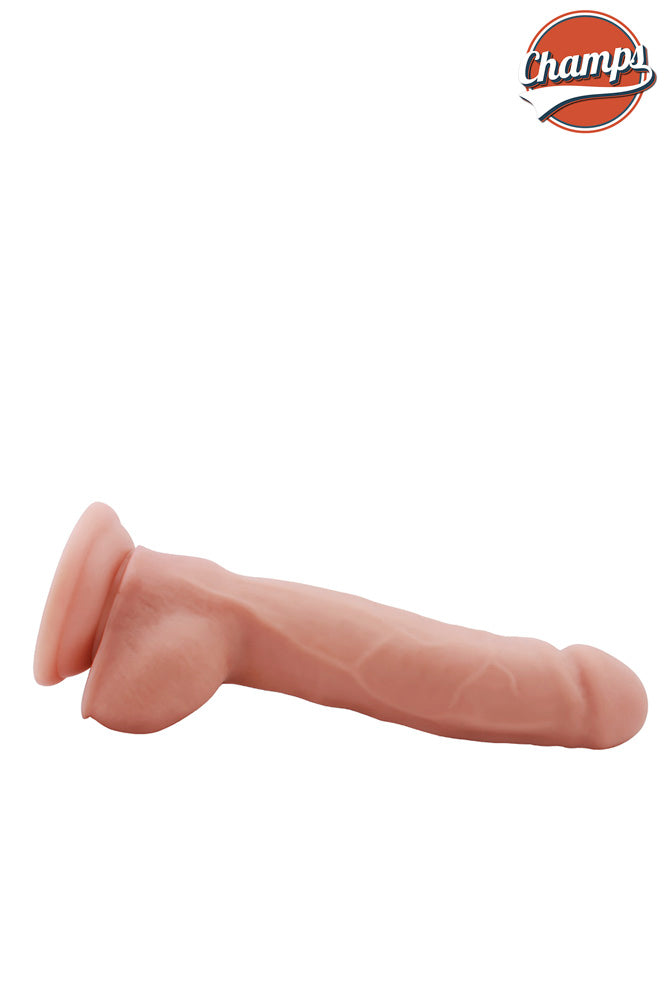 Champs - Baldy - Dual Density Dildo - 23 x 4 cm - Lichte Huidskleur