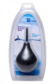 Cleanstream - Anaal Douche Met Ballon Reservoir En Dunne Tip - Zwart