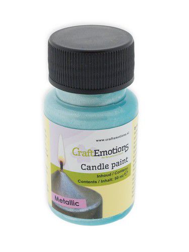 CraftEmotions - Kaarsen Verf - Kaarsen Maken - Metallic Mint-Erotiekvoordeel.nl
