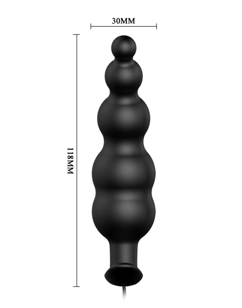 Crazy Bull - Vibrerende Bolletjes Buttplug Met Afstandsbediening