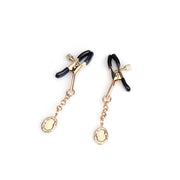 Liebe Seele - Luxe Tepelklemmen met Medaillon Hangertjes - Goud