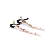 Liebe Seele - Luxe Tepelklemmen met Strass Vosje Hangers - Goud