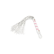 Liebe Seele - Fairy Collection - Kleine Flogger - Zacht Geitenleder - Roze/Wit