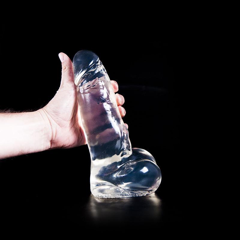Dark Crystal - Dildo - 23,5 x 6,5 cm - Transparant