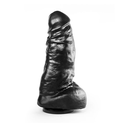 Dark Crystal - XXL Dildo Met Zuignap - 25,5 x 7,5 cm - Zwart