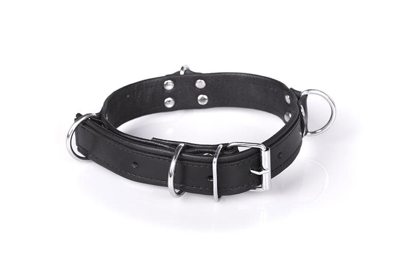 DeLuxe Bondage Collar - Zwart