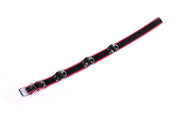 DeLuxe Bondage Collar - Zwart/Rood