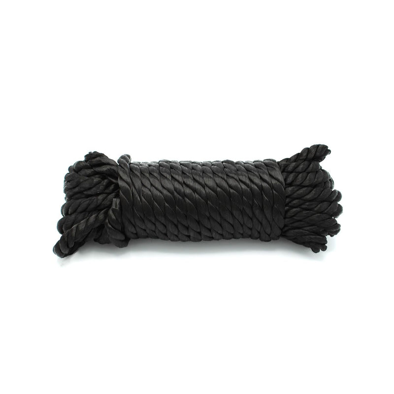 Kiotos - Deluxe Bondage Touw in Zwart - Hoogwaardig, Zacht en Duurzaam Polyester - 10m Lengte