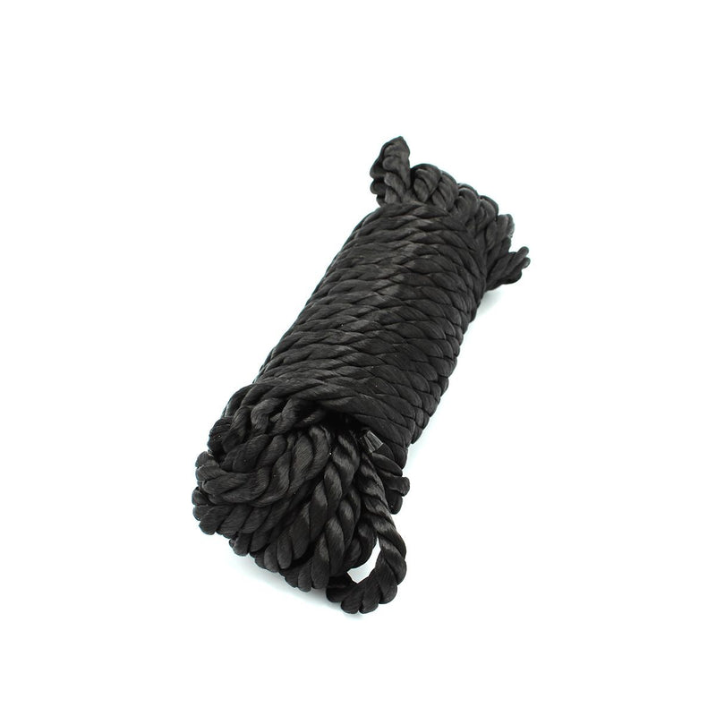 Kiotos - Deluxe Bondage Touw in Zwart - Hoogwaardig, Zacht en Duurzaam Polyester - 10m Lengte