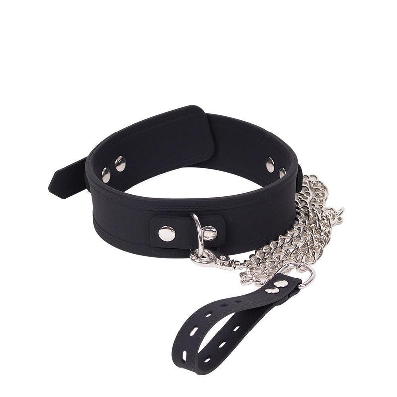 DeLuxe Collar Van Siliconen - Zwart