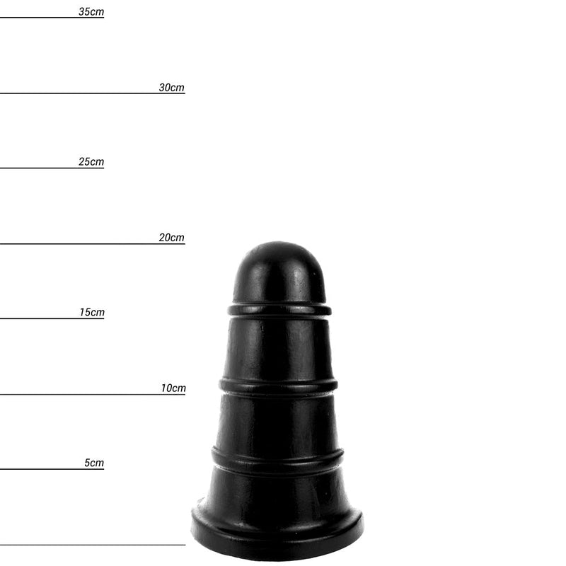 Dinoo HUNG - Deviant - Vac-U-Lock Compatable Dildo - 19,5 x 6,5 cm - Zwart